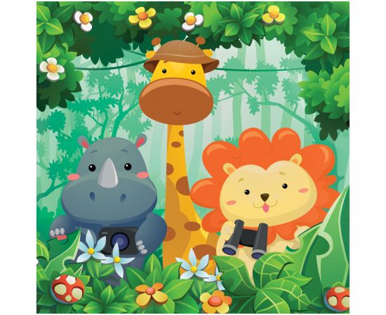 Пазл  16 эл. Maxi ТРИ СОВЫ "Дружная компания" ПК16М_54494