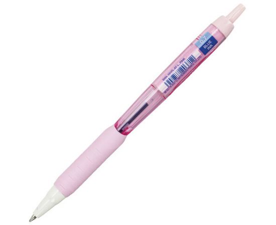 Ручка шариковая масляная автомат. с грипом UNI JetStream, СИНЯЯ, корпус розовый, 0,35мм, ш/к 03712 144112