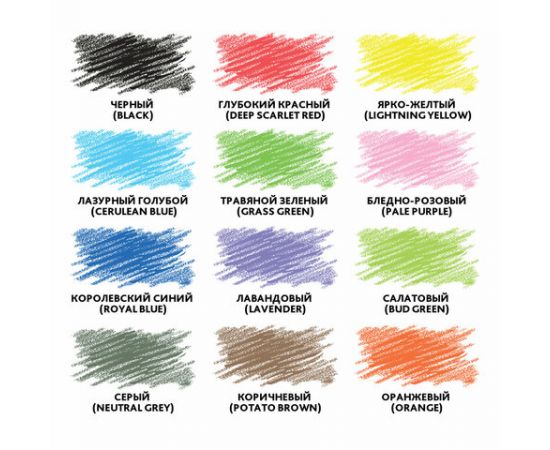 Карандаши цветные BRAUBERG PREMIUM, 12 цветов, трехгранные, грифель 3,3 мм, 181651 181651