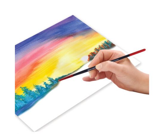 Кисть синтетика, круглая №1, BRAUBERG PREMIUM, 201000 201000