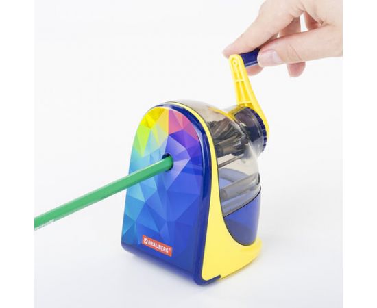 Точилка механическая BRAUBERG "MULTICOLOR", корпус с печатью, 228489 228489