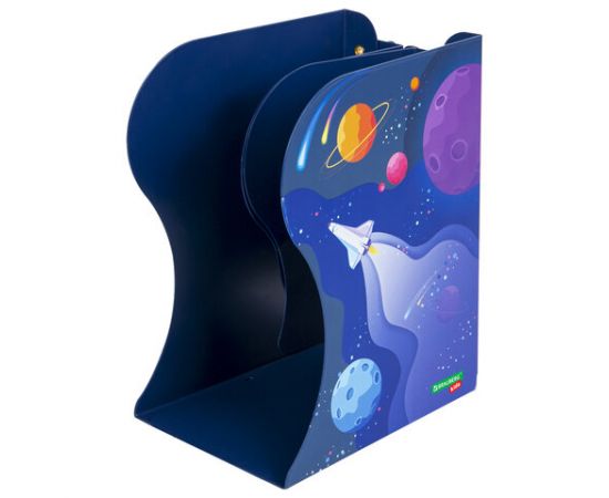 Подставка-держатель для книг и учебников BRAUBERG KIDS "Adventure" раздвижная, металлическая, 238065 238065