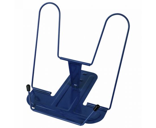 Подставка для книг и учебников BRAUBERG LINE+, металлическая, синяя, европодвес, 238071 238071