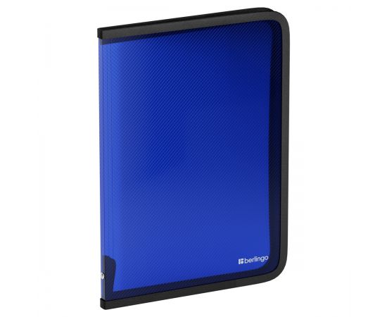 Папка пластиковая А4 на молнии, 500мкм, синяя Anm_04007_a