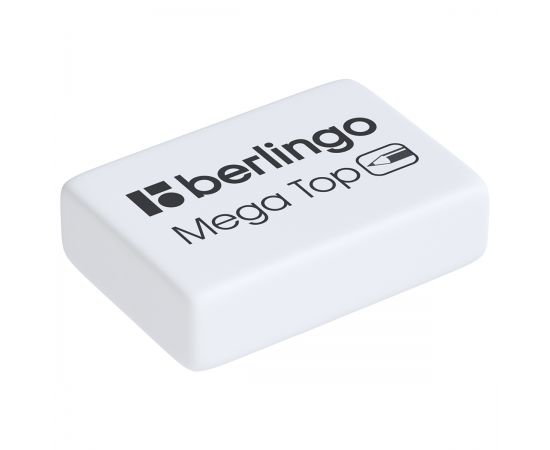 Ластик Berlingo "Mega Top", прямоугольный, натуральный каучук, 26*18*8мм BLc_00014