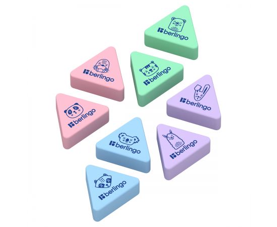 Ластик Berlingo "Zoo", треугольный, термопластичная резина, 28*24*10мм BLc_00350