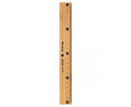 Линейка 20см Berlingo "Green Series", бамбук, европодвес BR_00020