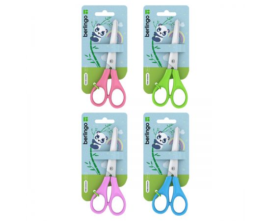 Ножницы детские Berlingo 13,5см, ассорти, европодвес DNn_14026