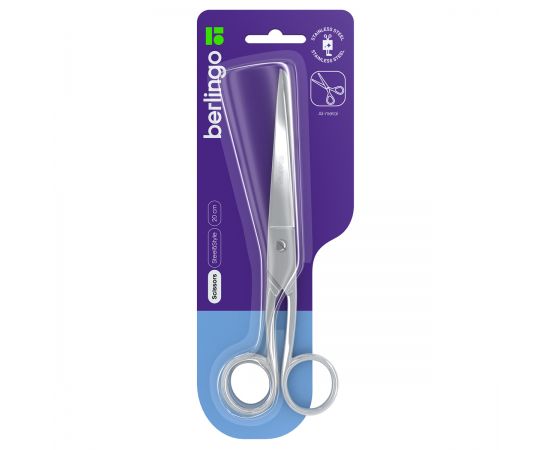 Ножницы цельнометаллические Berlingo "Steel&Style", 20см, европодвес DNn_20007