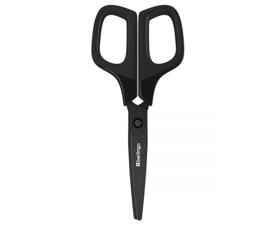 Ножницы Berlingo "DoubleBlack", 17,5см, тефлоновые лезвия, европодвес DNn_17505