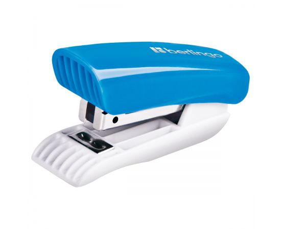 Мини-степлер №24/6, 26/6 Berlingo "Blitz" до 15л., пластиковый корпус, голубой DSp_15314