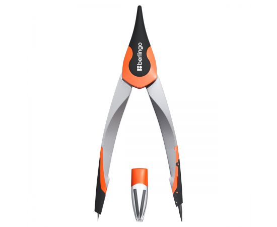 Готовальня Berlingo "Optimum", 2 предмета, циркуль 135мм, пластиковый футляр DS_00102