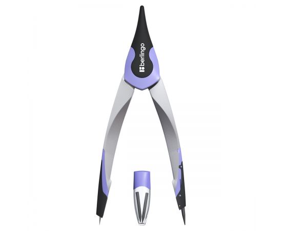 Готовальня Berlingo "Optimum", 2 предмета, циркуль 135мм, пластиковый футляр DS_00102