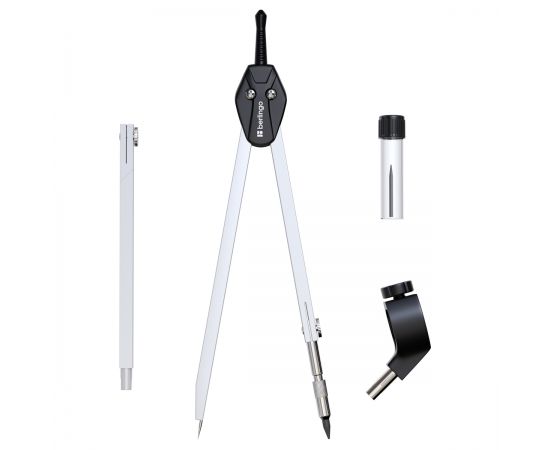 Готовальня Berlingo "Expert", 4 предмета, циркуль 135мм, пластиковый футляр DS_00404