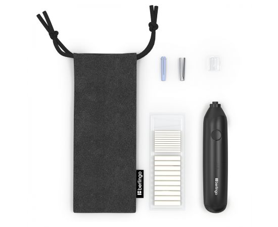 Ластик электрический Berlingo “Eraze”, в комплекте 20 сменных ластиков, мешочек для хранения, PVC бокс Eer_00001