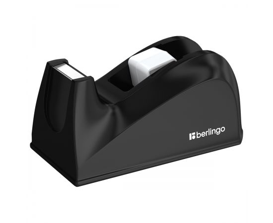 Диспенсер настольный Berlingo для канцелярской клейкой ленты, черный FSd_00021
