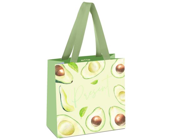 Пакет подарочный 20*20*10см MESHU "Avocado", отд. фольгой, матовая ламинация MS_45780