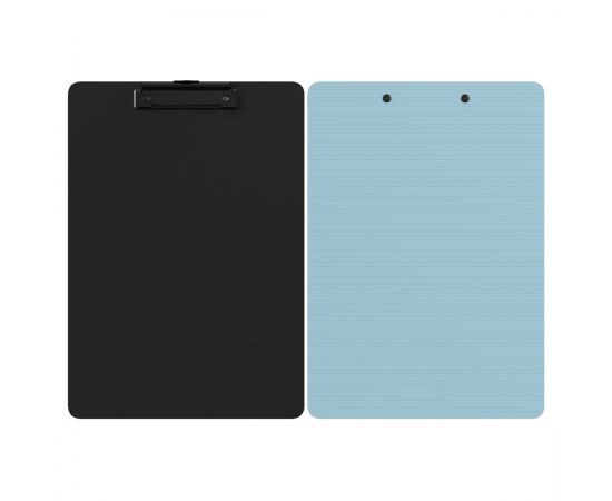 Планшет с зажимом Berlingo "Instinct" А4, пластик (полифом), аквамарин/черный PPf_93214