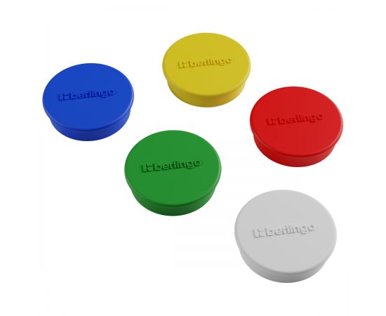 Магнит для досок усиленный Berlingo "Ultra" 30мм, 5шт., ассорти, европодвес SMm_03020