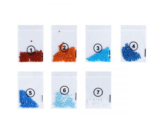 Алмазная мозаика, магнит ТРИ СОВЫ "Акула", картонный конверт АММ_48238