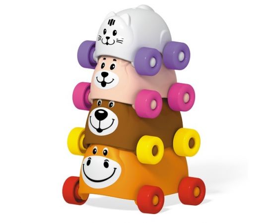 Пирамидка "Зверята-акробаты" 01933