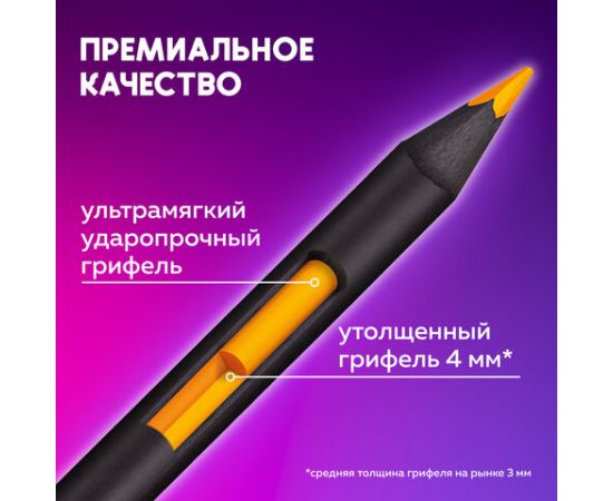 Карандаши художественные цветные BRAUBERG ART PREMIERE, НАБОР 72 цвета, 4 мм, металл кейс, 181693 181693