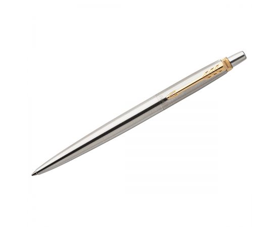 Ручка шариковая Parker "Jotter Stainless Steel GT" синяя, 1,0мм, кнопочн., подарочная упаковка 1953182