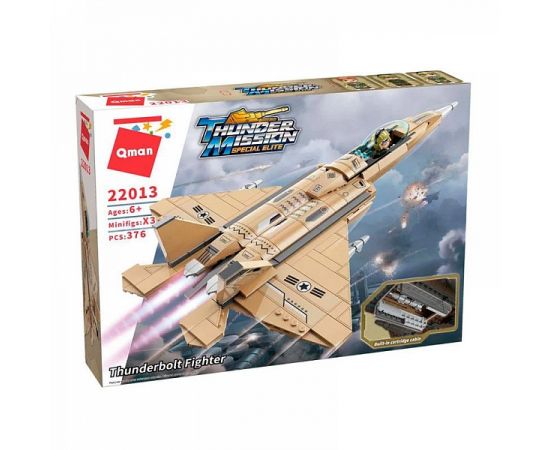 Конструктор 22013 376дет Thunder Mission Thunderbolt Fighter 22013