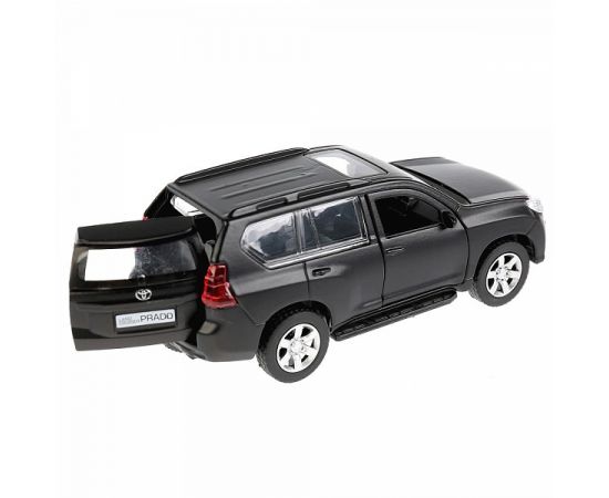 Машина металл TOYOTA PRADO матовая 12 см, двери, багаж, инерц, черный, 263345 263345