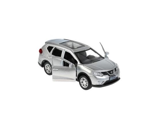 Машина металл NISSAN X-TRAIL 12 см, двери, багаж, инерц, серебристый, 263453 263453