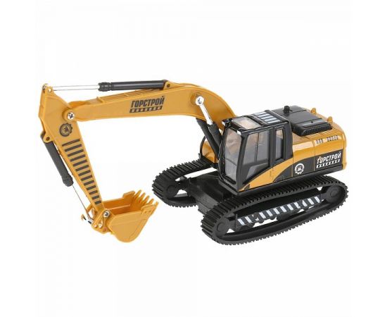 Машина металл свет+звук "ГУСЕНИЧНЫЙ ЭКСКАВАТОР", длина 17,5см, инерц. в кор. 275816 275816