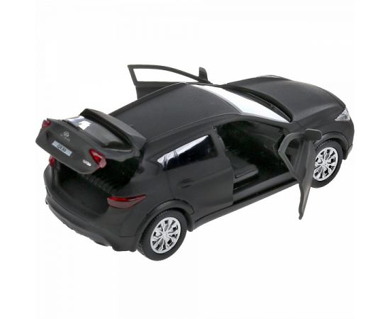 Машина металл "infiniti qx30 матовый" 12см, открыв.двери, инерц, черный в кор 300433 3004335