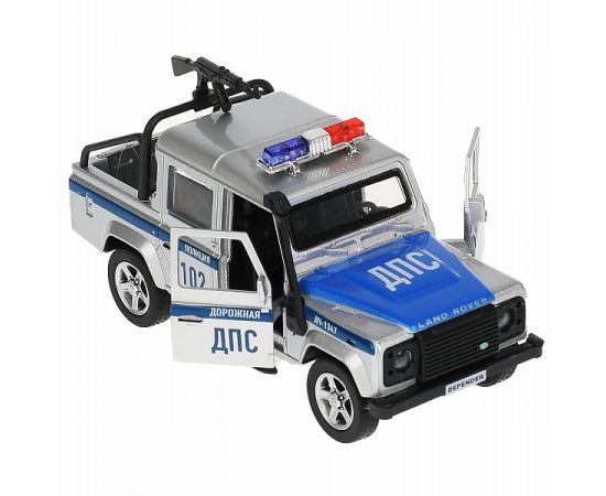 Машина металл LAND ROVER DEFENDER PICKUP ПОЛИЦИЯ 12 см, двери, багажн, кор 317585 317585