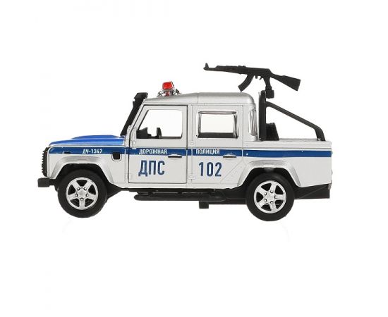Машина металл LAND ROVER DEFENDER PICKUP ПОЛИЦИЯ 12 см, двери, багажн, кор 317585 317585