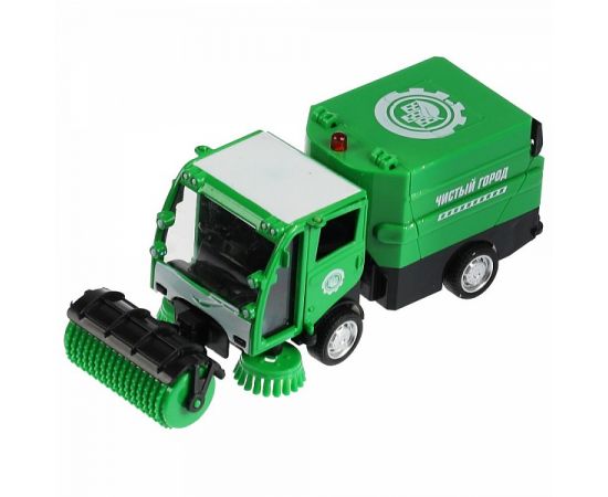 Машина металл свет-звук УБОРОЧНАЯ МАШИНА 15,5 см, двери, багаж, зелен 317735 317735