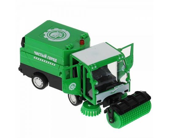 Машина металл свет-звук УБОРОЧНАЯ МАШИНА 15,5 см, двери, багаж, зелен 317735 317735