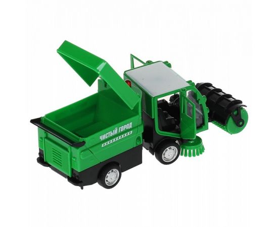 Машина металл свет-звук УБОРОЧНАЯ МАШИНА 15,5 см, двери, багаж, зелен 317735 317735