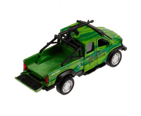 Машина металл ГАЗ ВЕПРЬ АРМИЯ РОССИИ 12,5 см, двери, пулем, инер, кор 329052 329052