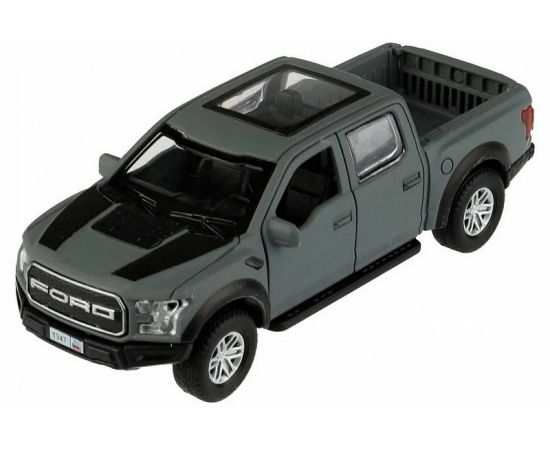 Машина металл FORD F150 RAPTOR SOFT 12 см, двери, багаж, инерц, серый 336376 336376