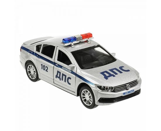 Машина металл свет-звук VOLKSWAGEN PASSAT ПОЛИЦИЯ 12 см, двер, баг 355822 355822