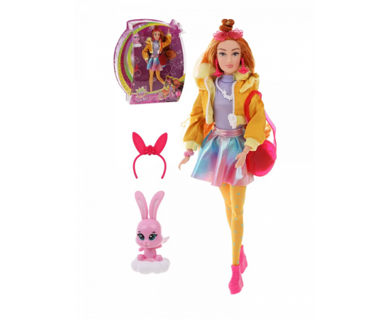 Кукла Defa Lucy "Модница" в желтой куртке, с аксессуарами 8493 8493