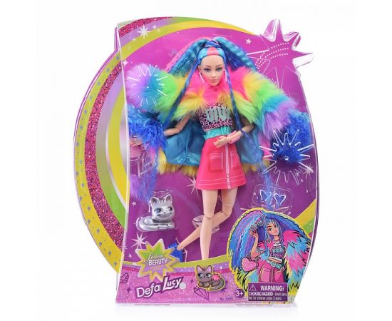 Кукла Defa Lucy "Модница" в яркой куртке с аксессуарами 8495 8495