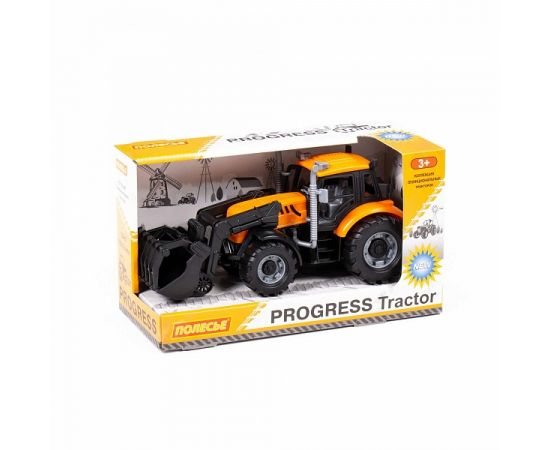 Погрузчик "Прогресс" сельскохозяйственный инерционный (оранжевый) (в коробке) 91758 91758
