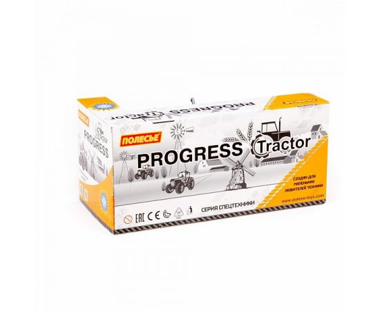 Трактор "Прогресс" с лопатой-отвалом инерционный (оранжевый) (в коробке) 91765 91765