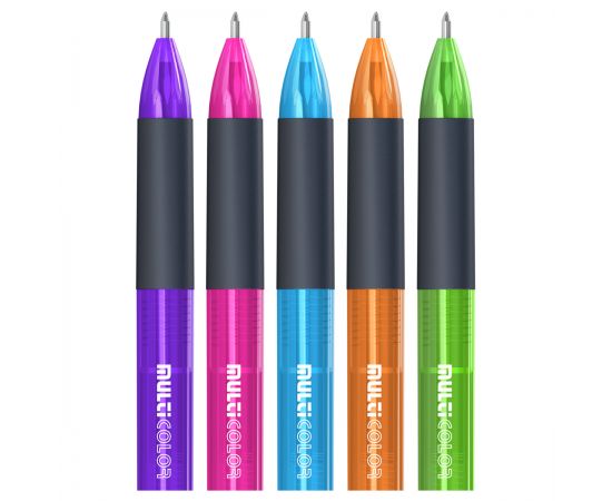 Ручка шариковая автоматическая Berlingo "Multicolor" 04цв., 0,7мм, ассорти CBm_07180