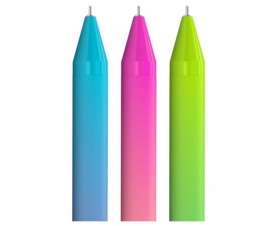 Ручка шариковая автоматическая Berlingo "Radiance" синяя, 0,7мм, корпус ассорти CBm_07752