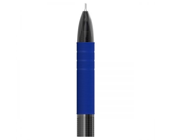 Ручка шариковая автоматическая Berlingo "Classic Pro" синяя, 0,7мм, грип CBm_70922