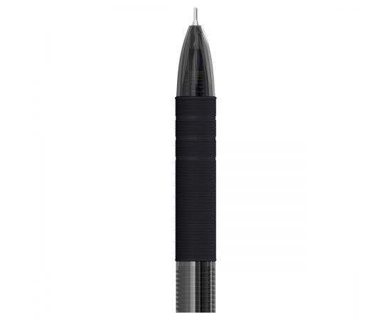 Ручка шариковая автоматическая Berlingo "Classic Pro" черная, 0,7мм, грип CBm_70923