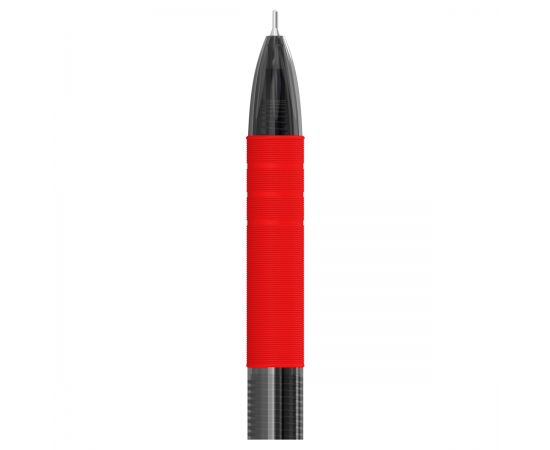 Ручка шариковая автоматическая Berlingo "Classic Pro" красная, 0,7мм, грип CBm_70924
