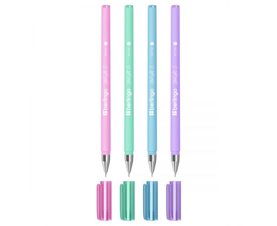 Ручка шариковая Berlingo "Starlight S" синяя, 0,5мм, корпус ассорти пастель CBp_05255